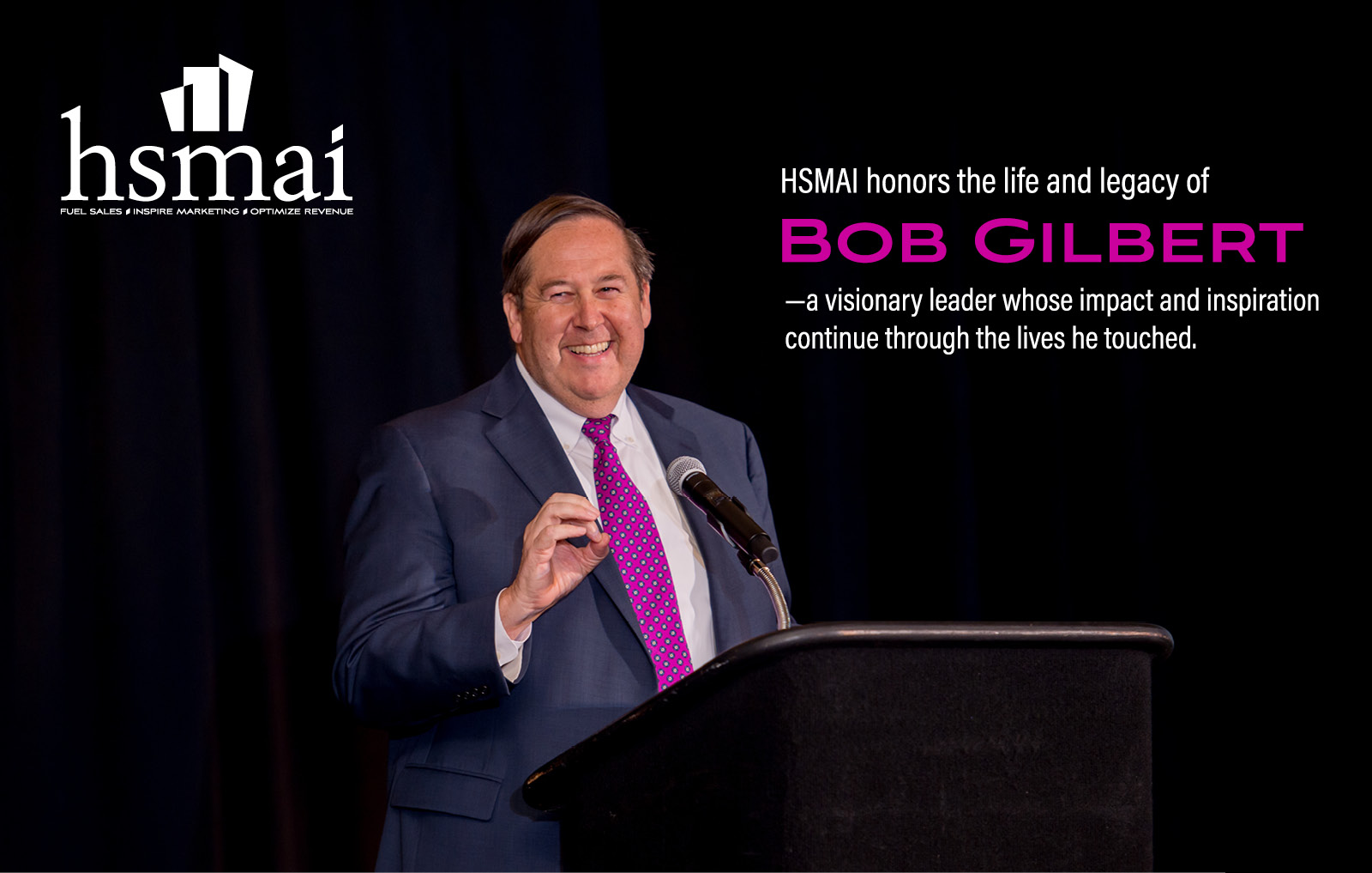 Image of Bob Gilbert at Podum